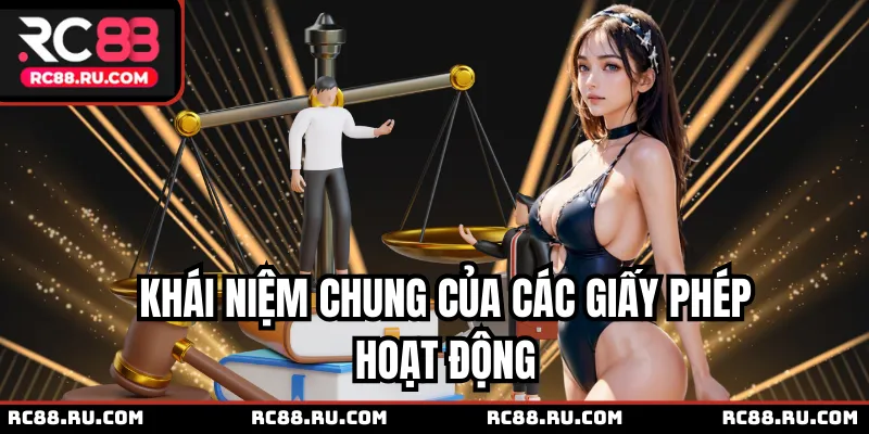 Khái niệm chung của các giấy phép hoạt động