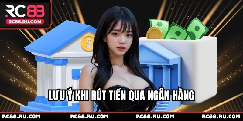 Lưu ý khi rút tiền RC88 thông qua ngân hàng